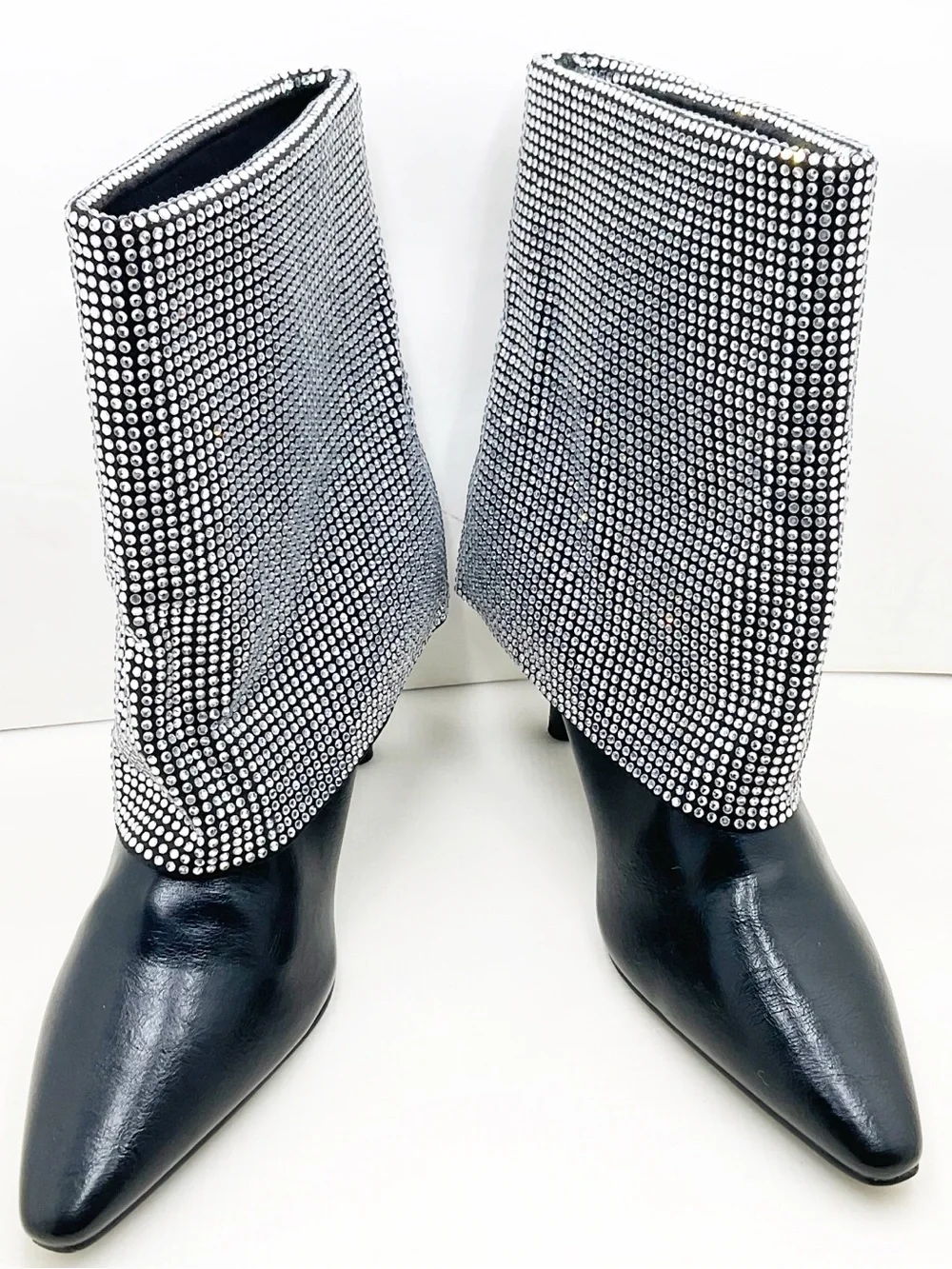🆕{Steve Madden} Blitzee Rhinestone Foldover Boots